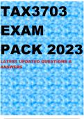 TAX3703 EXAM PACK 2023