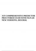 ATI COMPREHENSIVE PREDICTOR PROCTORED EXAM WITH NGN (10 NEW VERSIONS, 2023/2024)