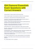 Bundle For GIA Exam Questions with All Correct Answers