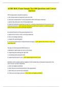 ACHE BOG Sample Test Questions and Answers Rated A+ According to the Code of Ethics, one way executives can avoid or minimize negative implications of conflict of interest is: a) develop a PR plan to address conflict of interest scenarios b) not participa