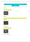 Adobe Photoshop Interface (2023/2024) 100% Correct