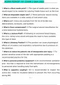 AORN PERIOP 101 EXAM 2 QUESTIONS AND ANSWERS 2023 GRADED A+