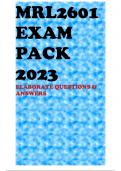 MRL2601 EXAM PACK 2023