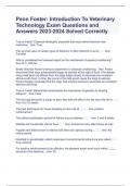 Penn Foster  Bundled Exams 2024/2025 with complete solutions