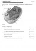 (Organization of the Body) Chapter 3: Cells: The Living Units Human Anatomy & Physiology Exam Elaborations Questions and Answers Test Bank Human Anatomy and Physiology 11th Edition Marieb.