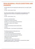 NFHS Basketball Rules Test  Questions And Answers 2024