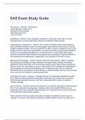 EAS Exam Study Guide 2023 with complete solutions