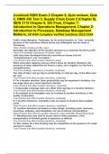 Combined) ISDS Exam 2 Chapter 8, Quiz reviews, Quiz 2, OMIS 430 Test 3, Supply Chain Exam 2 (Chapter 8), ISDS 3115 Chapter 9, 353 Final, Chapter 1: Introduction to Operations Management, Chapter 2: Introduction to Processes, Database Management Midterm,