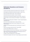 Halloween Questions and Answers (Graded A)