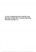 ATI RN COMPREHENSIVE PREDICTOR RETAKE 2019 LATEST UPDATED 2023/2024 