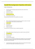 Nurs204 Pharmacology Exam 4 Questions with Answers