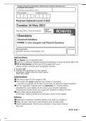 Edexcel Chemistry 8CH0/01 Question Paper May2023.