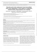 Sutureless aortic valve replacement versus transcatheter aortic valve implantation: a meta-analysis of comparative matched studies using propensity score matching