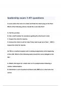  leadership exam 3 ATI Questions & Answers 2023 ( A+ GRADED 100% VERIFIED)