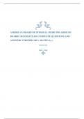 AMERICAN BOARD OF INTERNAL MEDICINE (ABIM) IM BOARDS 2023/2024 EXAM COMPLETE QUESTIONS AND ANSWERS VERIFIED 100% (RATED A+)