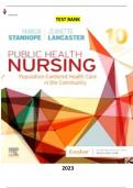 Foundations for Population Health in Community/Public Health Nursing 10th Edition by Marcia Stanhope & Jeanette Lancaster - Complete, Elaborated and Latest (Test Bank) ALL (1-14) Chapters included & Updated