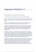 Progression: Field Tech IV - V Questions and Correct Solutions Latest Update (A+ GRADED)