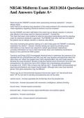 NR546 Midterm Exam 2023/2024 Questions And Answers Update A+, NR 546 Week 7 Case Study: Child and Adolescent (Solved), NR 546 Week 7 ADHD Medication Table Latest, NR 546 Week 5 Case Study Answered Correctly 2023/2024, NR 546 Anxiolytic Medication Table la