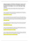 Diabetes Management- ATI Medication Administration 2 post test unit 2, ATI Medication Administration 3 unit 2, ATI: Medication Administration Test post test, Pharmacology ATI - Intro to Pharm, Safe Dosage - Dosage Calculation