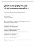 Medical Surgical Nursing Study Guide Ignatavicius Ch. 45, Medical Surgical Nursing Study Guide Ignatavicius Ch. 43. -well answered questions