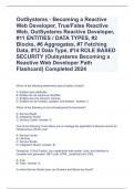 OutSystems - Becoming a Reactive Web Developer, True/False Reactive Web, OutSystems Reactive Developer, #11 ENTITIES / DATA TYPES, #2 Blocks, #6 Aggregates, #7 Fetching Data, #12 Data Type, #14 ROLE BASED SECURITY (Outsystems Becoming a Reactive Web Devel