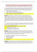 APEA PRE-PREDICTOR TEST REAL ACTUAL QUESTION AND ANSWERS WITH RATIONALES/EXPLANATION.AS PER MARKING SCHEME.RATED A+ GRADE