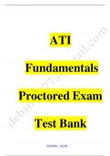 ATI Fundamentals Proctored Exam Test Bank With NGN 2019-2023 Merged 