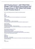 AST Practice Exam 1, AST PRACTICE EXAM 2, AST Surgical Technologist CST Practice Exam 3, AST PRACTICE EXAM 5, AST Practice Exam 4