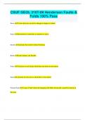CSUF GEOL 310T-09 Henderson Faults & Folds 100% Pass