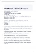 CWB Module 4 Welding Processes Exam Questions with correct Answers