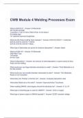 CWB Module 4 Welding Processes Exam