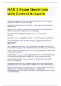 NAS 2 Exam Questions with Correct Answers 