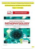 TEST BANK For Davis Advantage for Pathophysiology Introductory Concepts and Clinical Perspectives 2nd Edition by Theresa M Capriotti, Chapter 1 - 46 | Complete