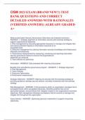 CISM 2023 EXAM (BRAND NEW!!) TEST  BANK QUESTIONS AND CORRECT  DETAILED ANSWERS WITH RATIONALES  (VERIFIED ANSWERS) |ALREADY GRADED  A+