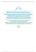 MELISSA STEWART PEDIATRICS Cc: Confusion-Reported By Patient Mother COMPLETE SOLUTIONS EXPERT  AUTHOR FEEDBACK 2023 UPDATE