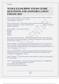 TCOLE EXAM BPOC STUDY GUIDE Latest Update 2023.docx