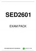 SED2601 EXAM PACK 2024