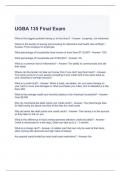 UGBA 135 Final Exam Questions and Answers -Graded A