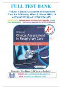  Wilkins' Clinical Assessment in Respiratory Care 8th Edition by Albert J. Heuer 9780323416351-Test Bank