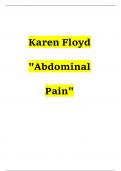 Karen Floyd "Abdominal Pain"