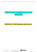 HESI RN EXIT EXAM V5 FULL 160  VERIFIED 