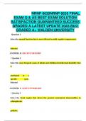  NRNP 6635NRNP 6635 FINAL  EXAM Q & AS BEST EXAM SOLUTION  SATISFACTION GUARANTEED SUCCESS  GRADED A LATEST UPDATE 2022/2023  GRADED A+ WALDEN UNIVERSITY  Question 1 Select the mental function that is most affected in mild cognitive impairment. Selected A