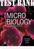 TEST BANK for Microbiology: An Introduction, 13th Edition by Tortora Gerard; Funke Berdell, Case; Weber and Bair | Complete Chapters 1-28