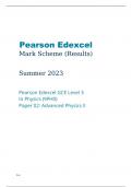 Edexcel Physics 9PH0/02 Mark Scheme June2023.