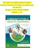 Test Bank For Community/Public Health Nursing: Promoting the Health of Populations 8th Edition by Mary A. Nies, Melanie McEwen