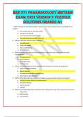 MSN 571 PHARMACOLOGY MIDTERM EXAM 2023 VERSION 2 VERIFIED SOLUTIONS GRADED A+