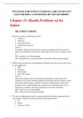 Chapter 11: Health Problems of the Infant  Test Bank for Wong's Nursing Care of Infants And Children 11th Edition by Hockenberry