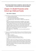 Chapter 15: Health Promotion of the School-Age Child and Family   Test Bank for Wong's Nursing Care of Infants And Children 11th Edition by Hockenberry