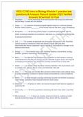 WGU C190 Intro to Biology Module 1 practice test questions & Answers Recent Update 2023 Verified Answers Download to Pass