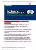 ATI Urinary Elimination - EXAM TEST 2023 ( 25 QUESTIONS AND ANSWERS )